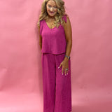 Supreme Pocketed Jumpsuit in Pink