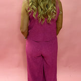 Supreme Pocketed Jumpsuit in Pink