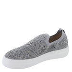 Swanky Bling Sneaker in Grey Crystal