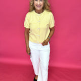 Sweet Pearl Bow Cardigan in Yellow - Shabby 2 Chic Boutiques