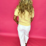 Sweet Pearl Bow Cardigan in Yellow - Shabby 2 Chic Boutiques