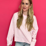 Sweet Stripe Everyday Long Sleeve Top - Shabby 2 Chic Boutiques