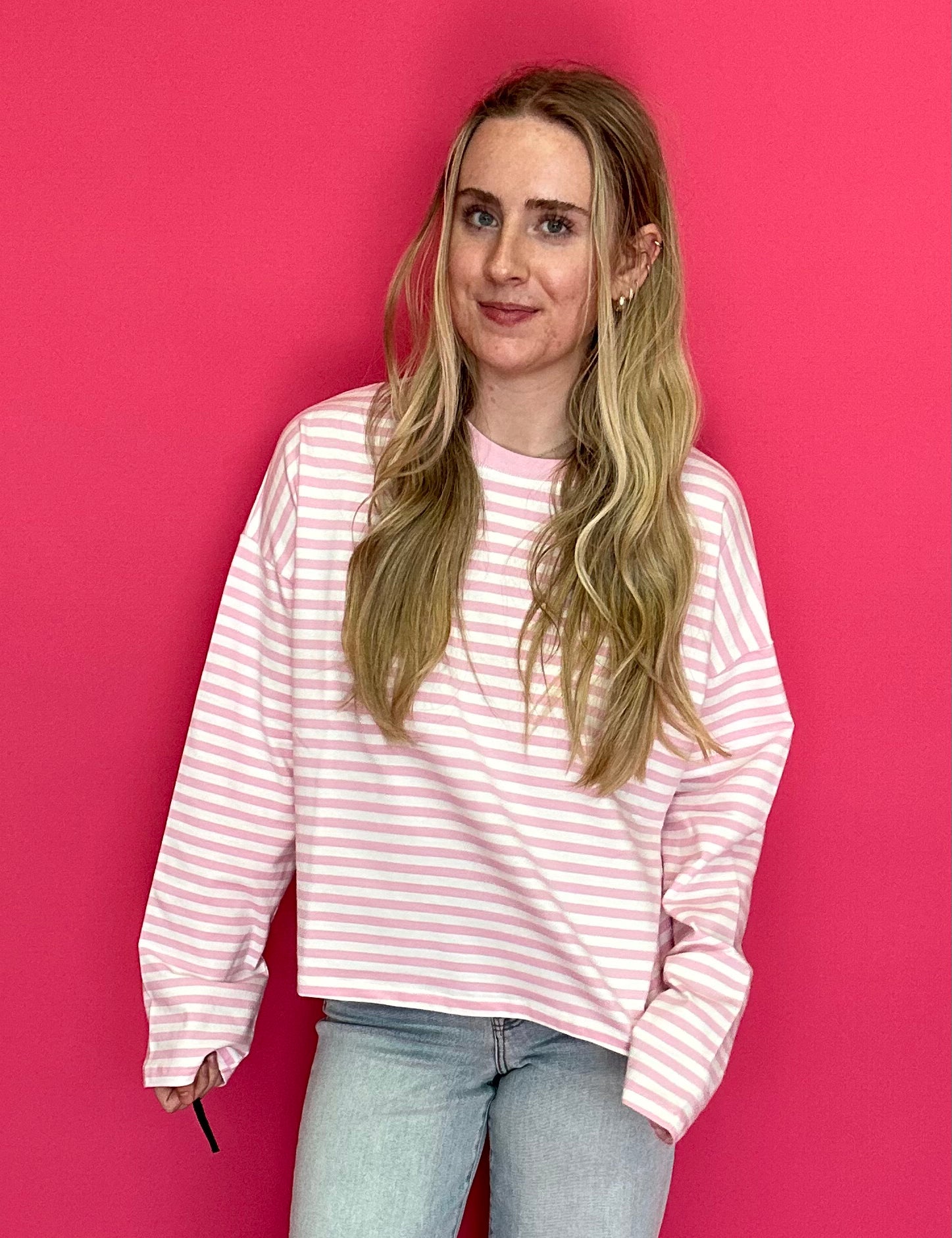 Sweet Stripe Everyday Long Sleeve Top - Shabby 2 Chic Boutiques