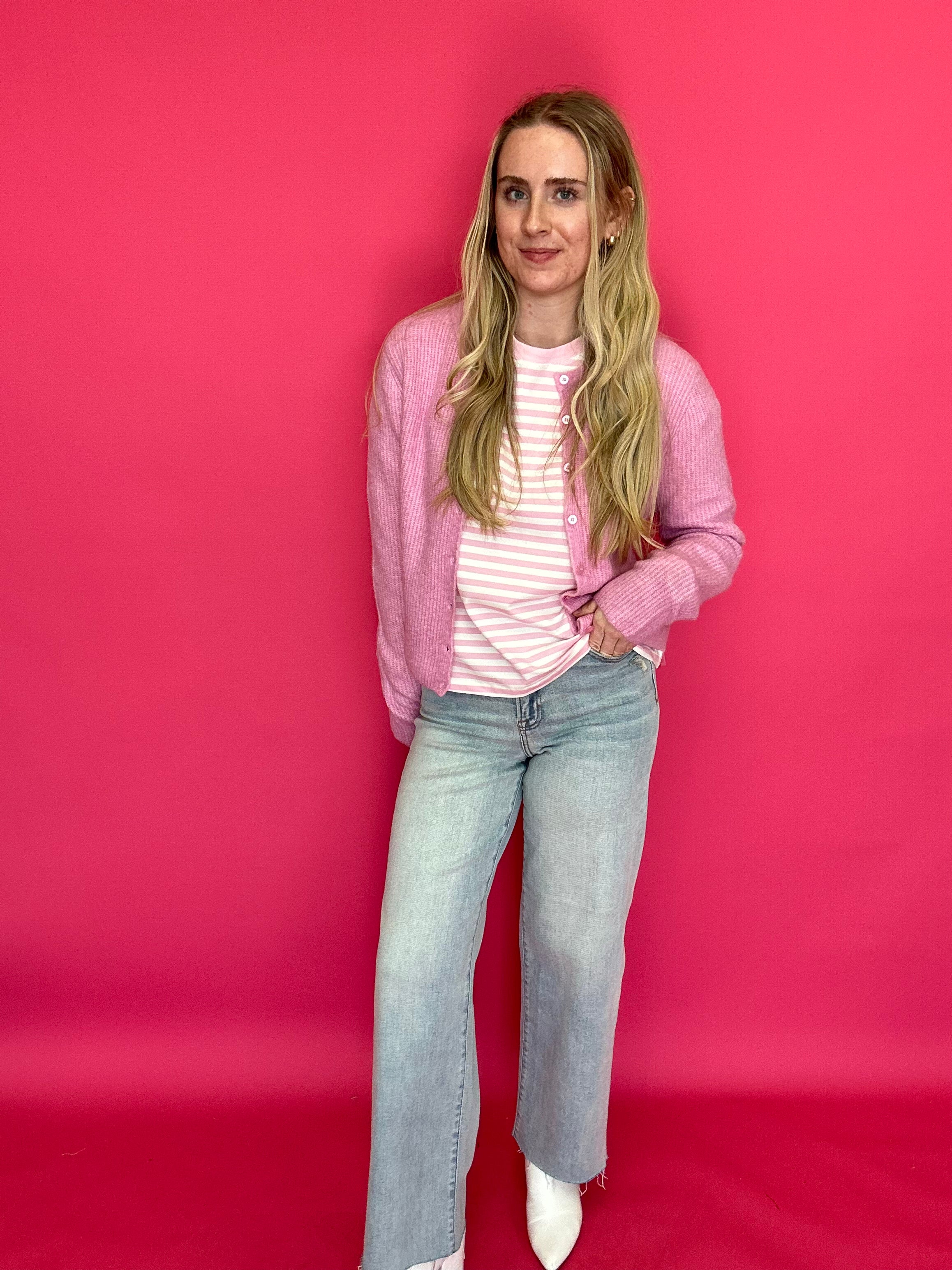 Sweet Stripe Everyday Long Sleeve Top - Shabby 2 Chic Boutiques