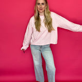 Sweet Stripe Everyday Long Sleeve Top - Shabby 2 Chic Boutiques