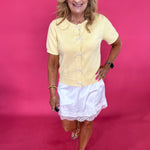 Sweet Talk Satin Lace Trim Mini Skirt - Shabby 2 Chic Boutiques