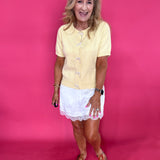 Sweet Talk Satin Lace Trim Mini Skirt - Shabby 2 Chic Boutiques