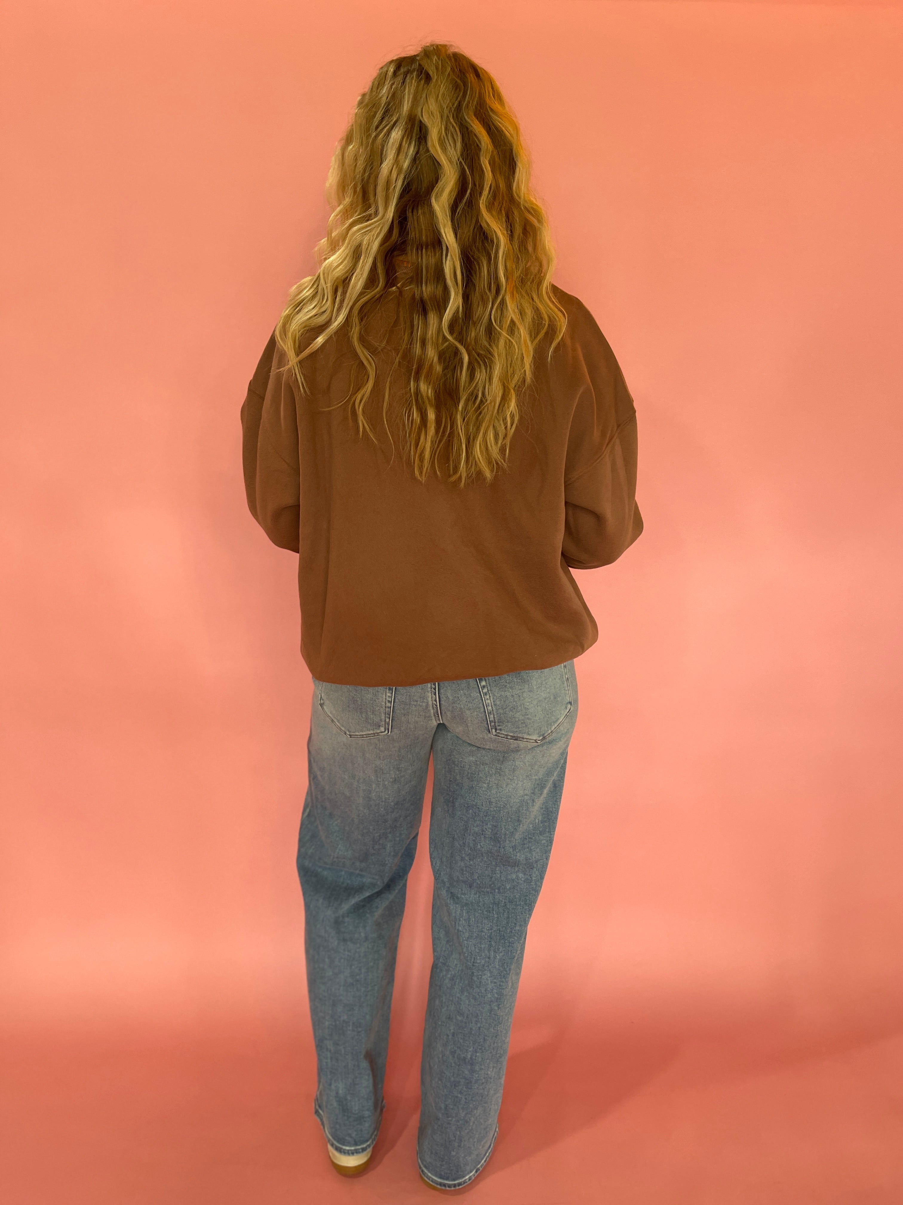 Thankful Gingham Graphic Sweatshirt