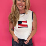 The All American Summer Knit Tank - Shabby 2 Chic Boutiques