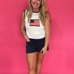 The All American Summer Knit Tank - Shabby 2 Chic Boutiques