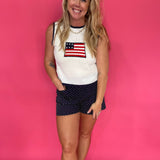 The All American Summer Knit Tank - Shabby 2 Chic Boutiques