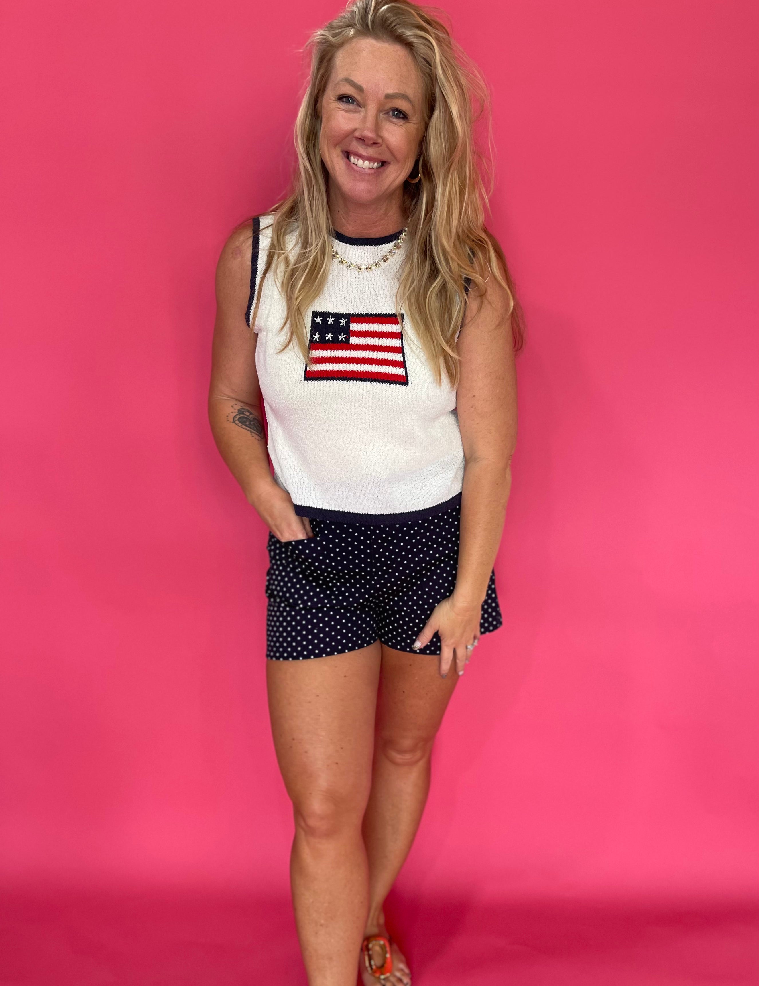 The All American Summer Knit Tank - Shabby 2 Chic Boutiques