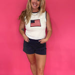 The All American Summer Knit Tank - Shabby 2 Chic Boutiques