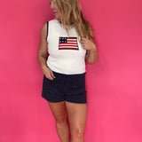 The All American Summer Knit Tank - Shabby 2 Chic Boutiques