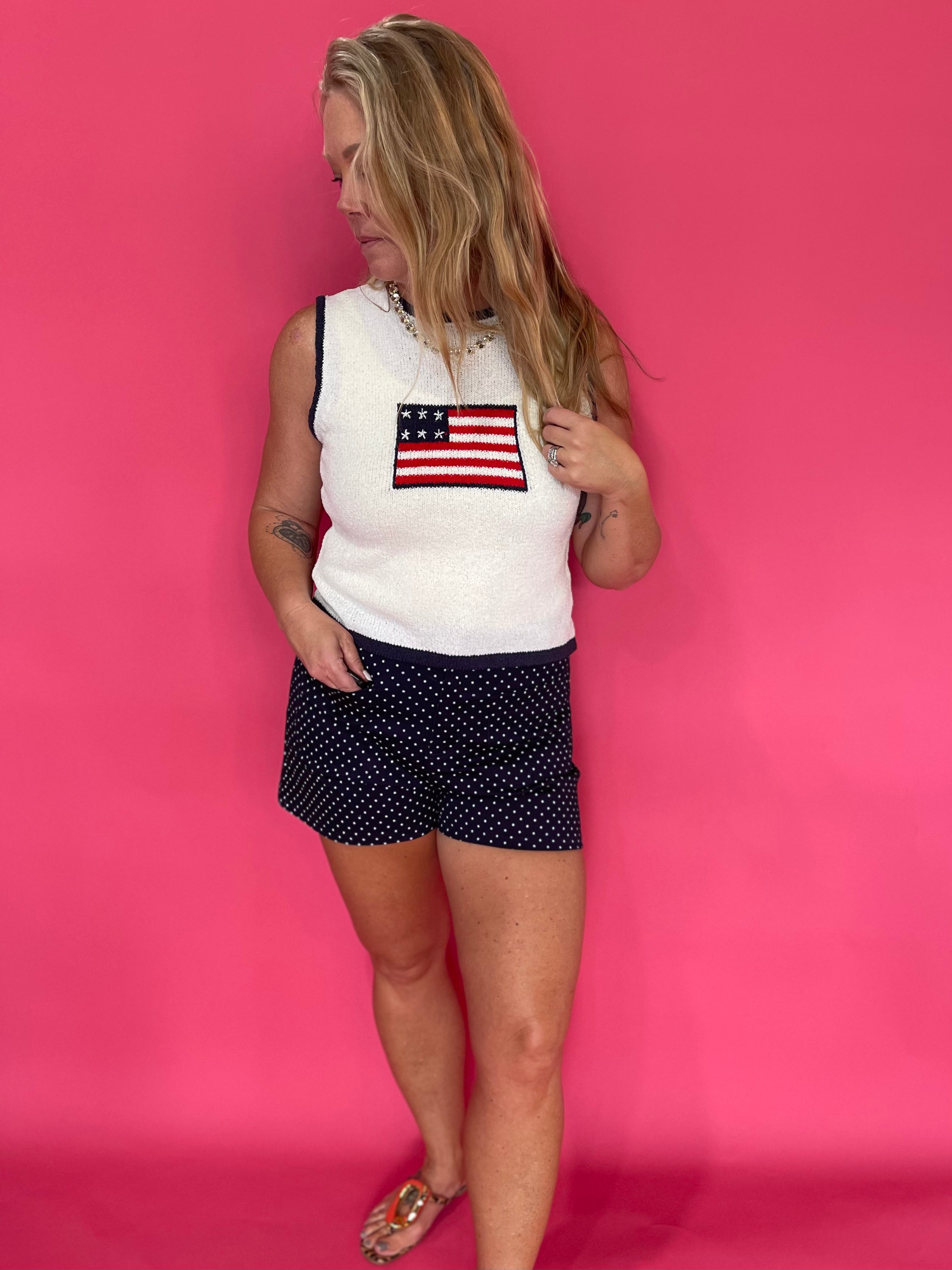 The All American Summer Knit Tank - Shabby 2 Chic Boutiques