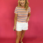 The “Candy Stripe” Knit Tee - Shabby 2 Chic Boutiques
