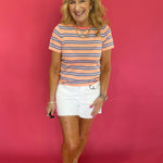 The “Candy Stripe” Knit Tee - Shabby 2 Chic Boutiques