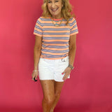 The “Candy Stripe” Knit Tee - Shabby 2 Chic Boutiques