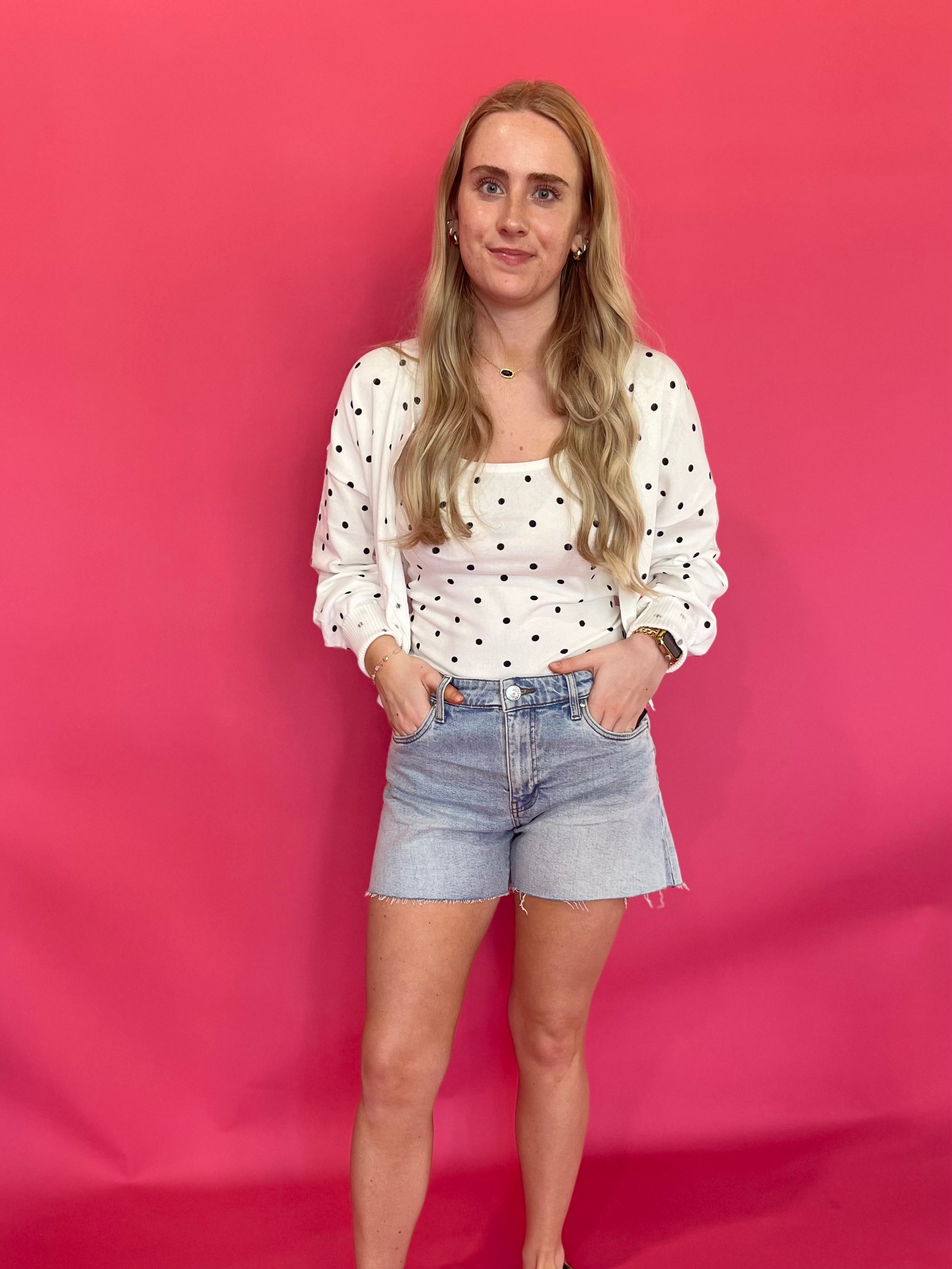 The “Chic Without Trying” Polka Dot Cardigan - Shabby 2 Chic Boutiques
