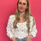 The “Chic Without Trying” Polka Dot Cardigan - Shabby 2 Chic Boutiques
