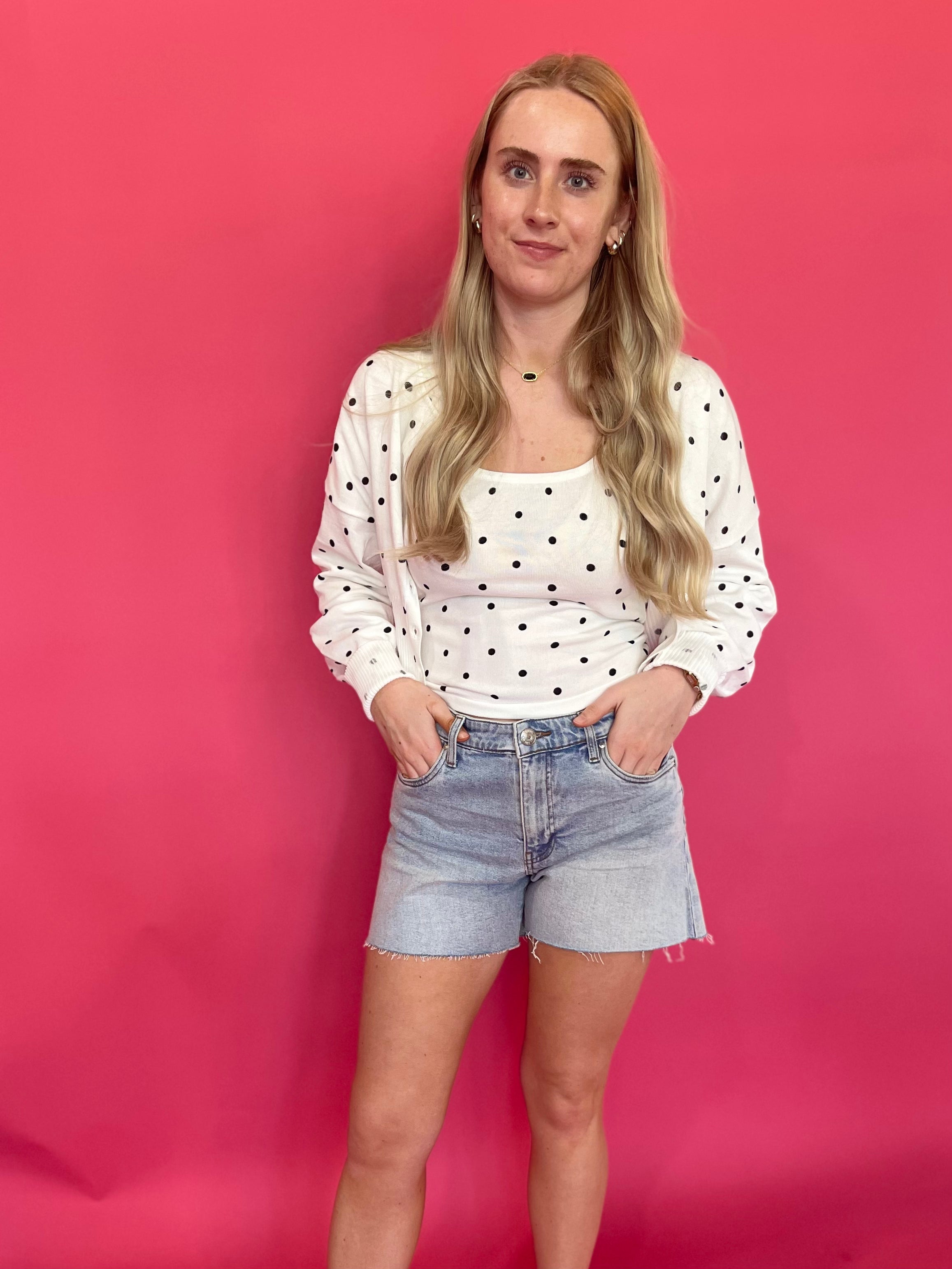The “Chic Without Trying” Polka Dot Cardigan - Shabby 2 Chic Boutiques