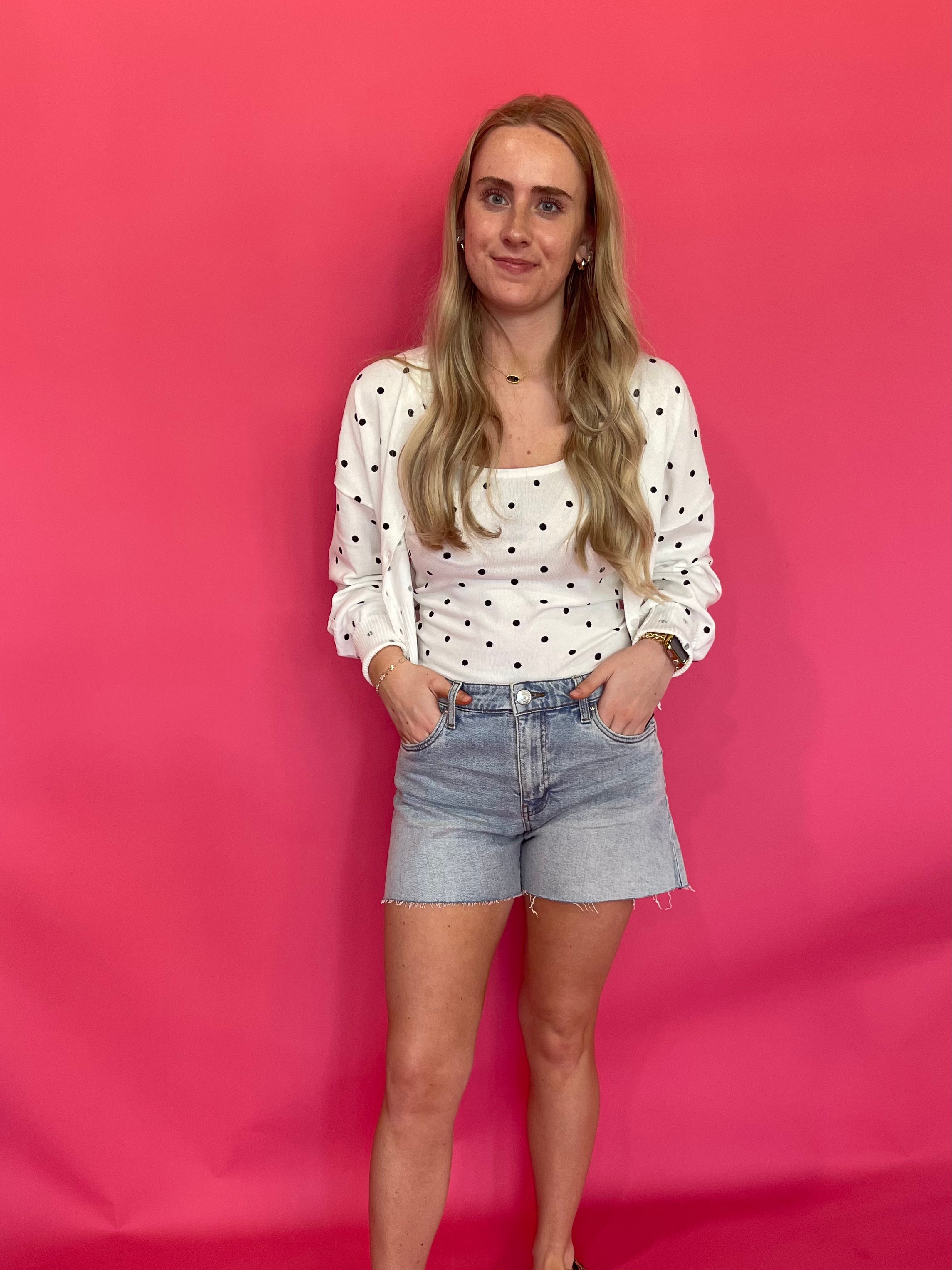 The “Chic Without Trying” Polka Dot Cardigan - Shabby 2 Chic Boutiques