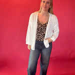 The Classic Charm Hollow Knit Cardigan