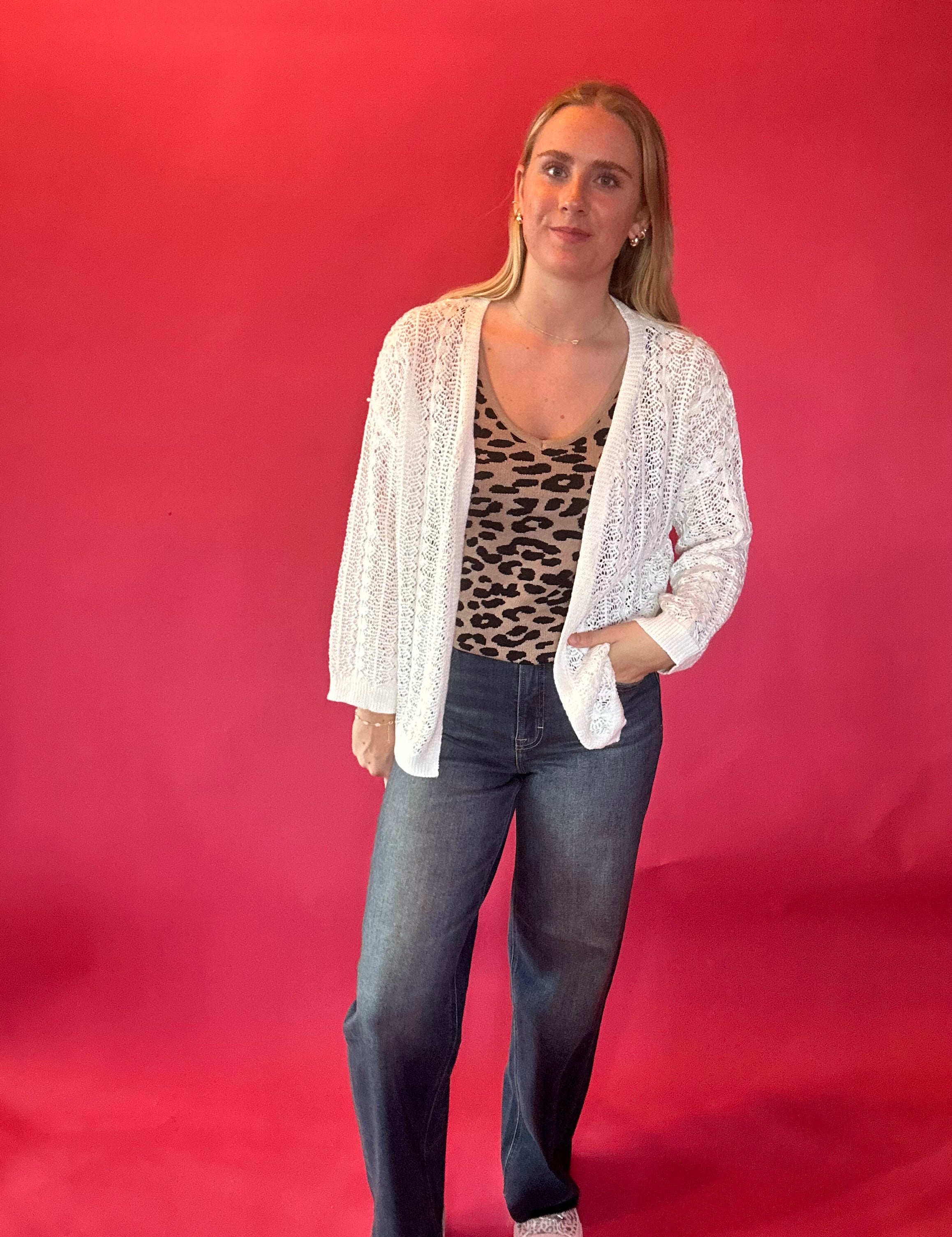 The Classic Charm Hollow Knit Cardigan