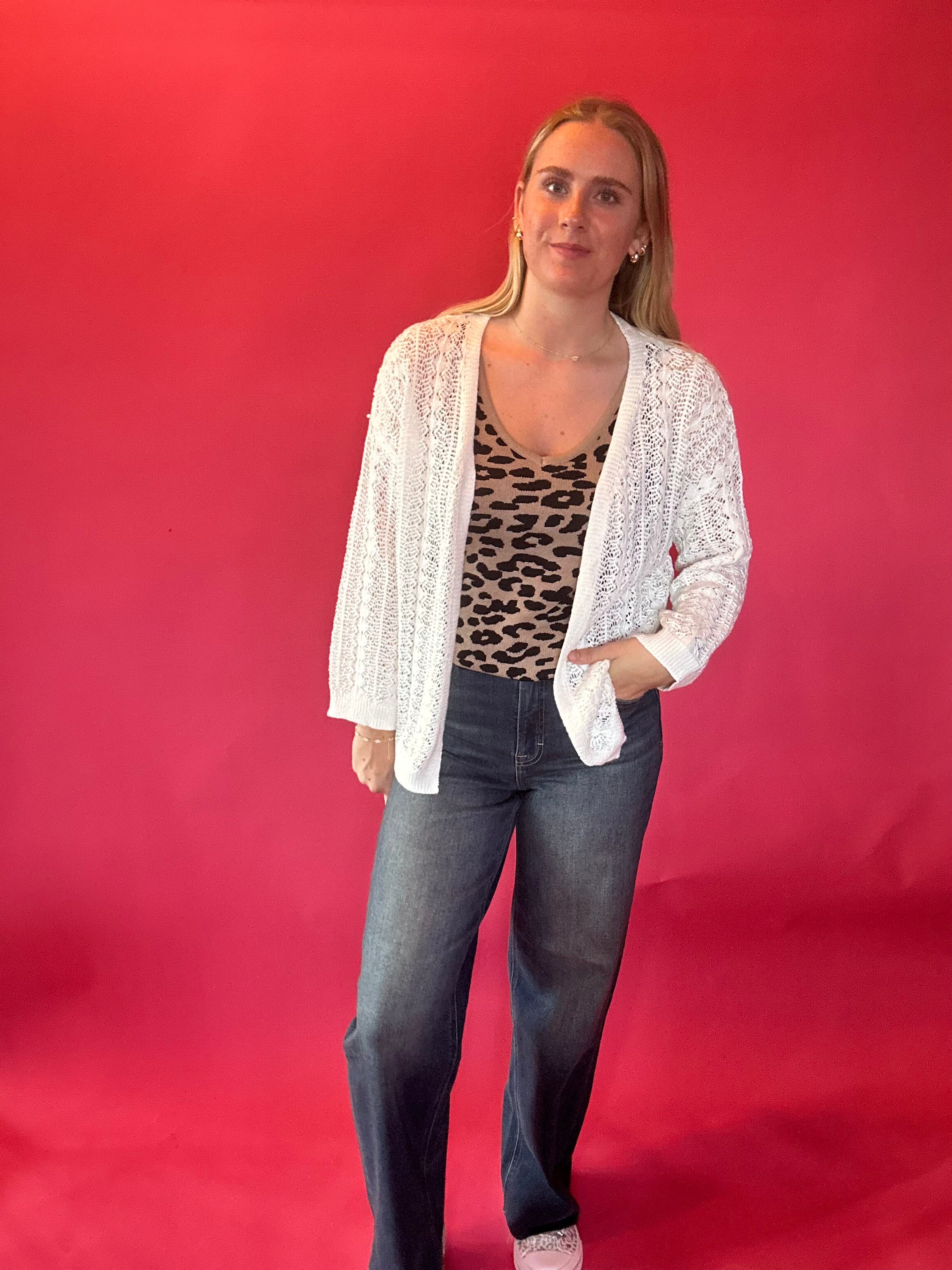 The Classic Charm Hollow Knit Cardigan