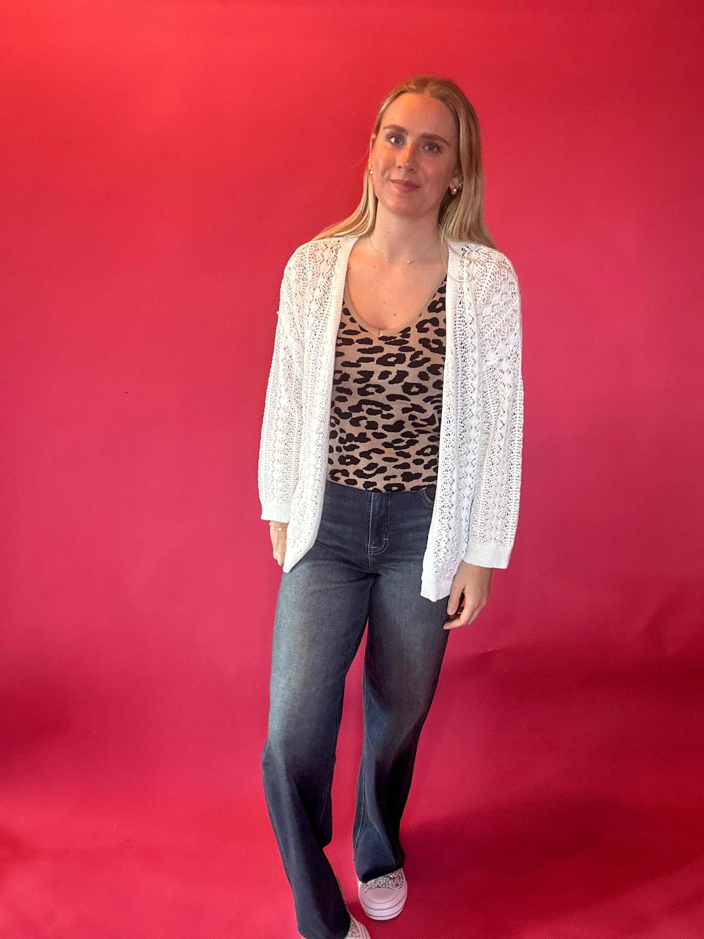 The Classic Charm Hollow Knit Cardigan