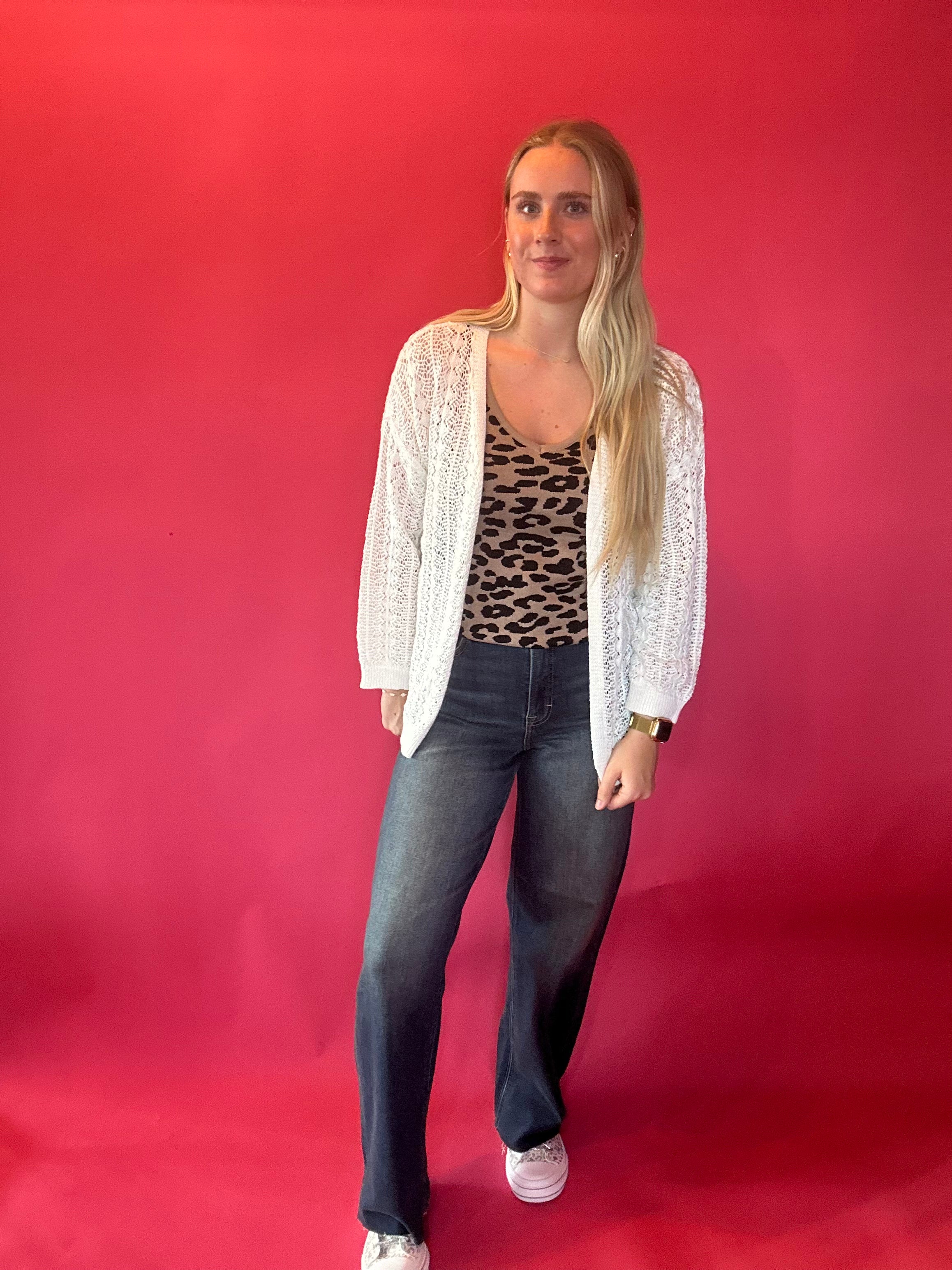 The Classic Charm Hollow Knit Cardigan