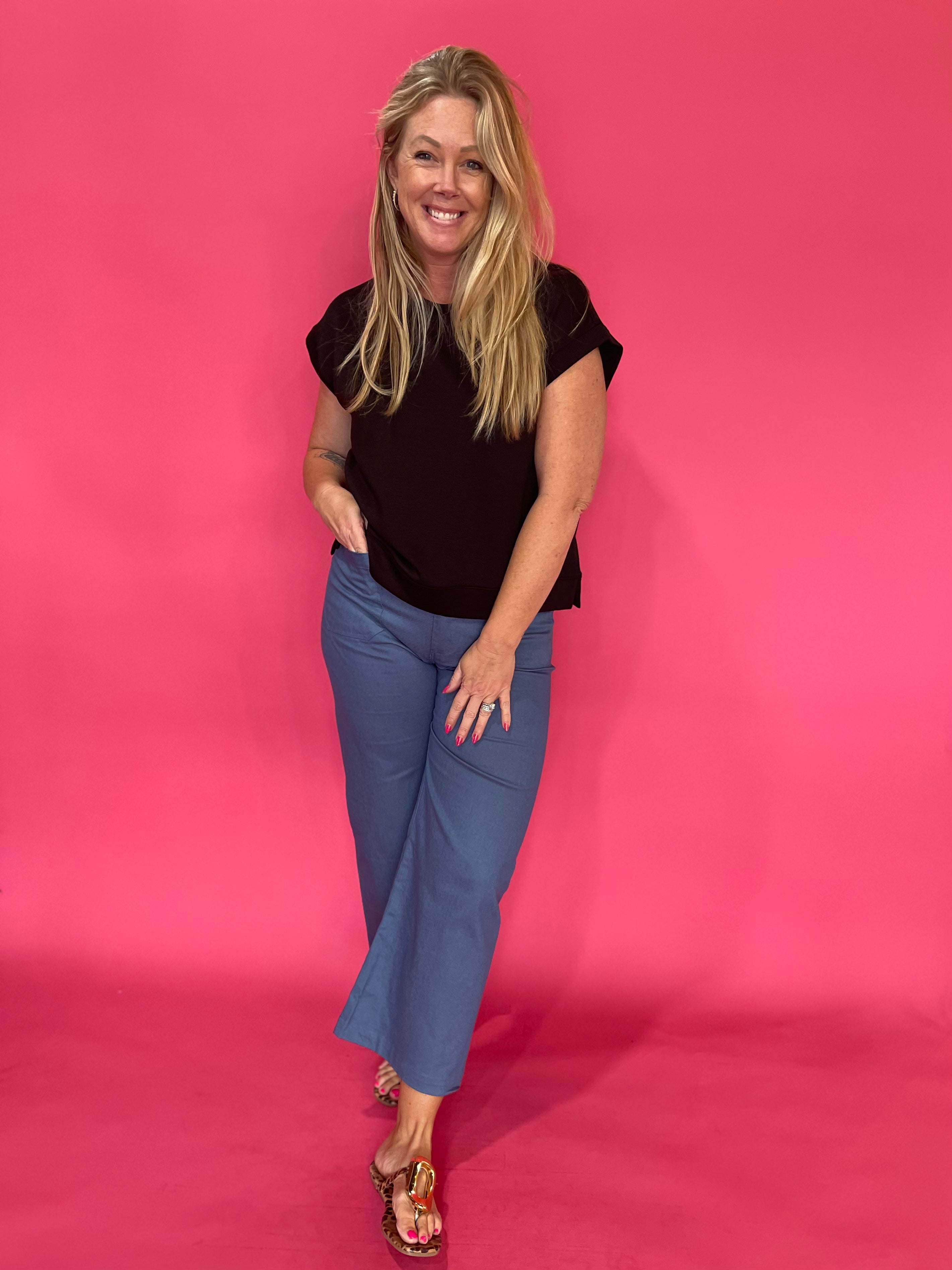 The “Cloud Nine” Scuba Top in Black