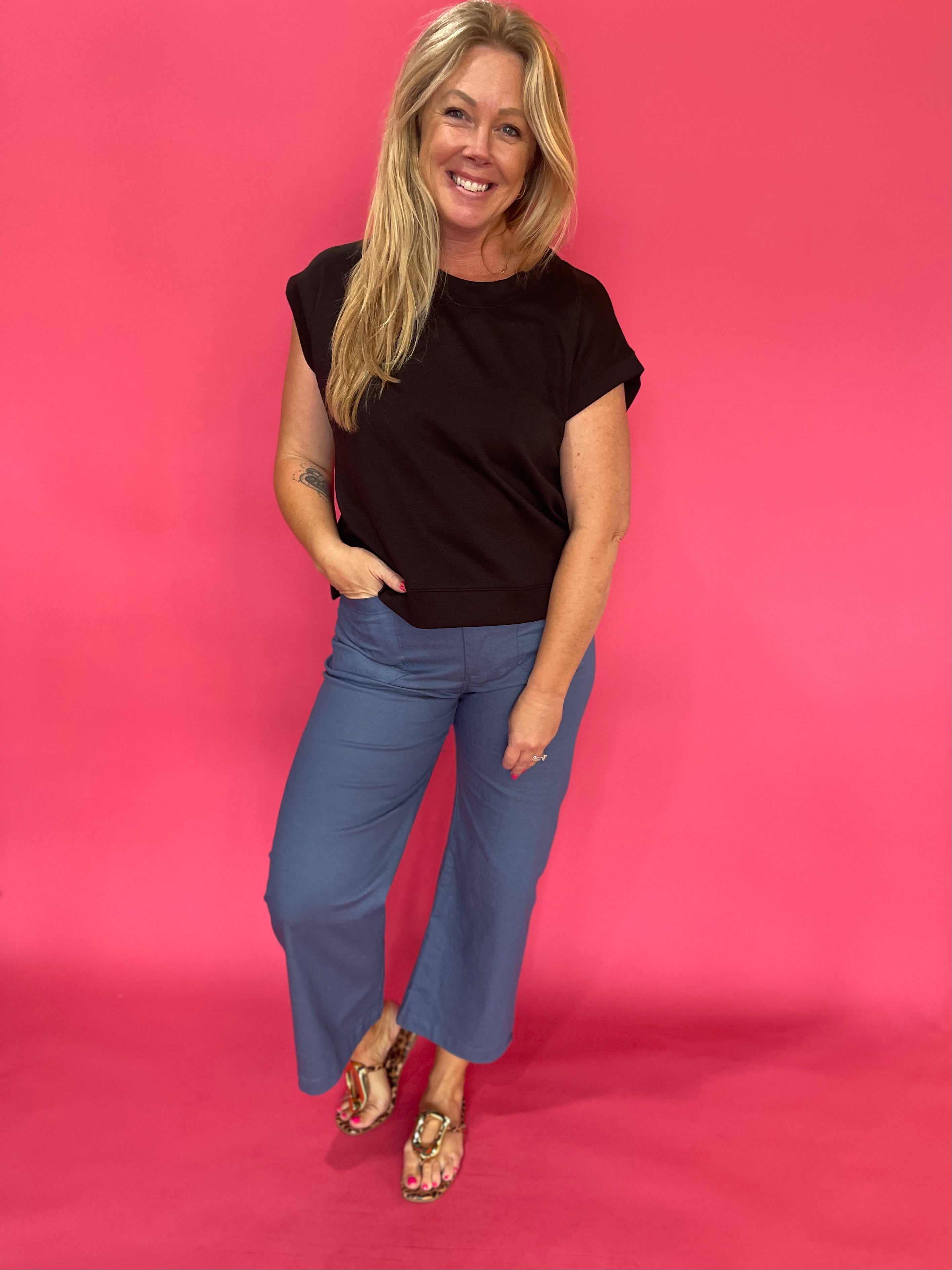 The “Cloud Nine” Scuba Top in Black