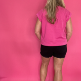 The “Cloud Nine” Scuba Top in Hot Pink