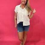 The Coastal Cool Stripe Top - Shabby 2 Chic Boutiques