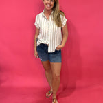 The Coastal Cool Stripe Top - Shabby 2 Chic Boutiques