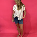 The Coastal Cool Stripe Top - Shabby 2 Chic Boutiques