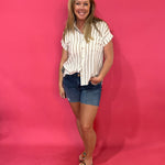 The Coastal Cool Stripe Top - Shabby 2 Chic Boutiques