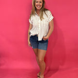 The Coastal Cool Stripe Top - Shabby 2 Chic Boutiques