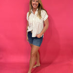 The Coastal Cool Stripe Top - Shabby 2 Chic Boutiques