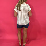 The Coastal Cool Stripe Top - Shabby 2 Chic Boutiques