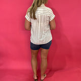 The Coastal Cool Stripe Top - Shabby 2 Chic Boutiques