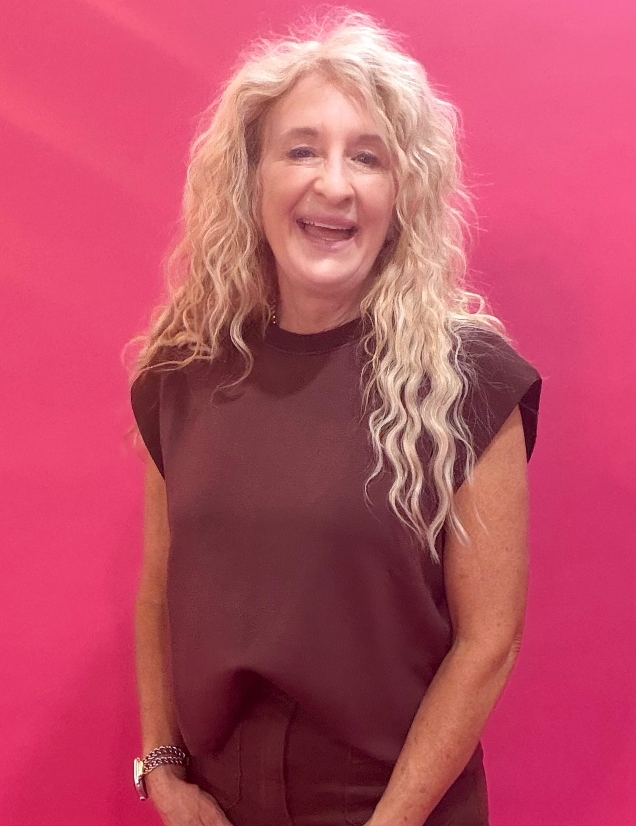 The Confidence Cap-Sleeve Top in Brown