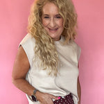 The Confidence Sleeveless Top in Almond