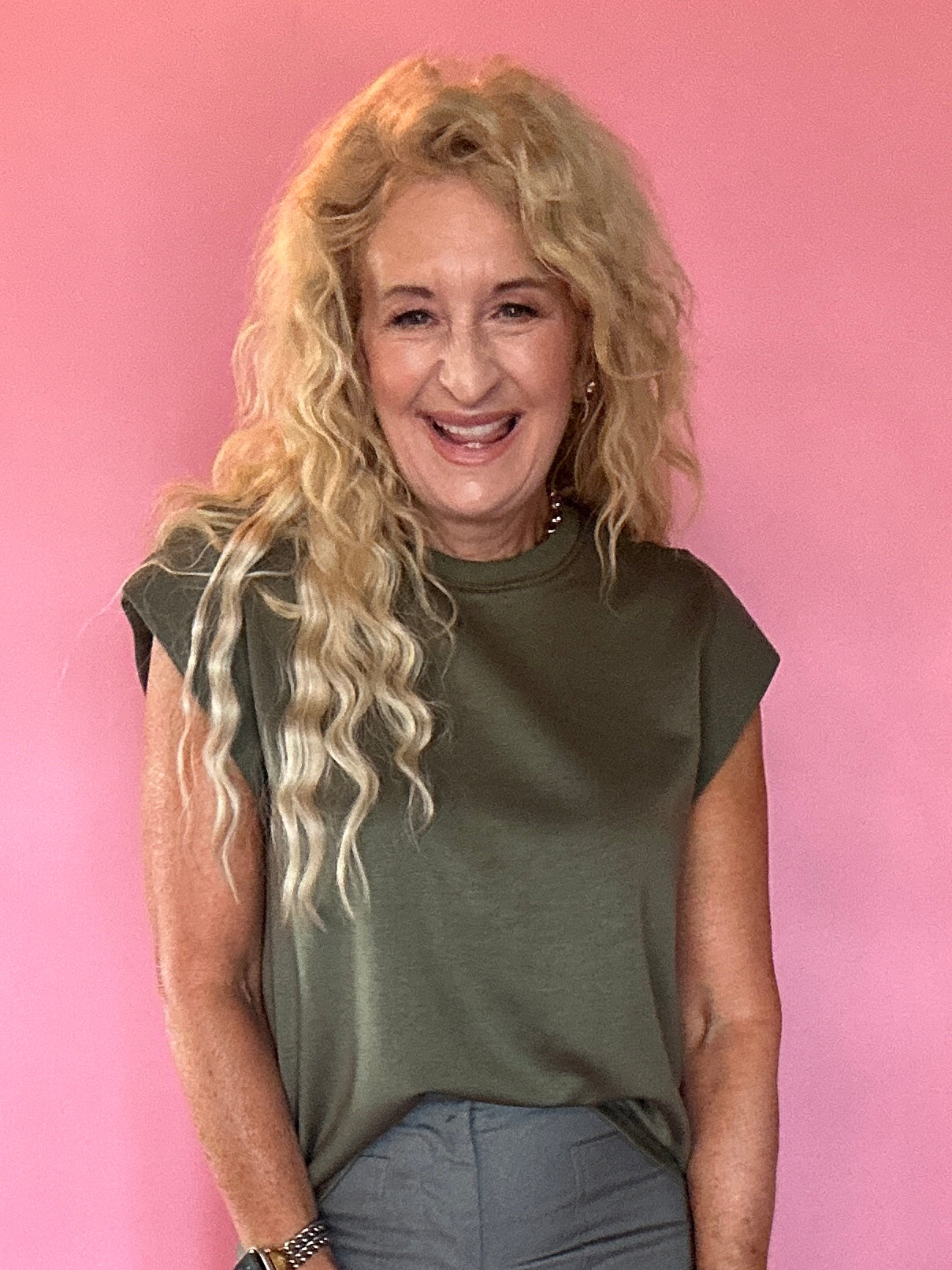 The Confidence Sleeveless Top in Olive