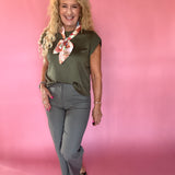The Confidence Sleeveless Top in Olive