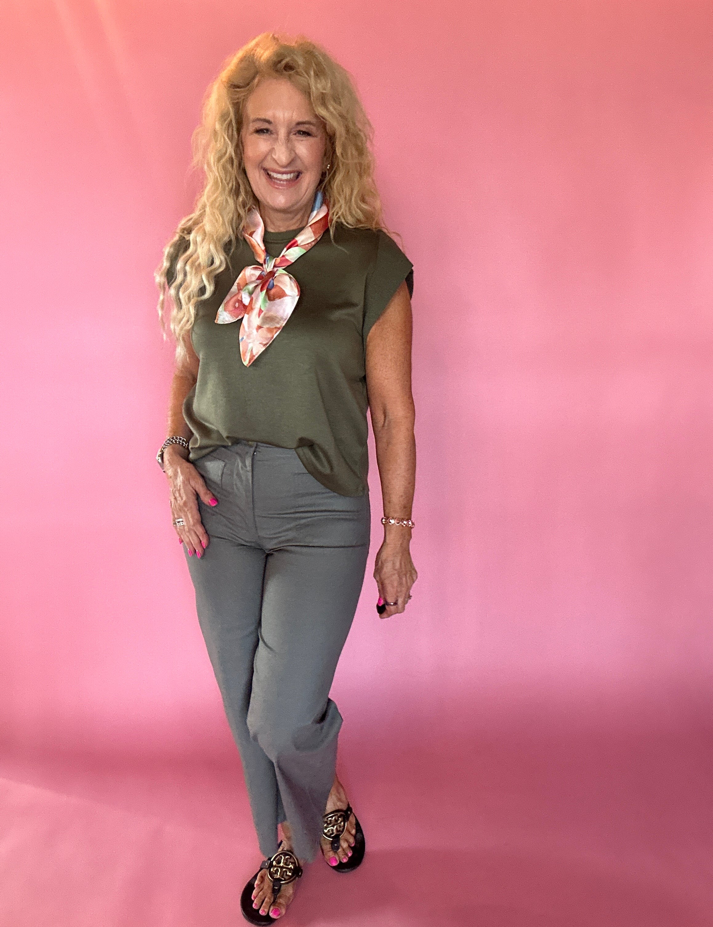 The Confidence Sleeveless Top in Olive