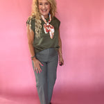 The Confidence Sleeveless Top in Olive
