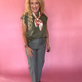 The Confidence Sleeveless Top in Olive
