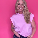 The Confidence Sleeveless Top in Pink